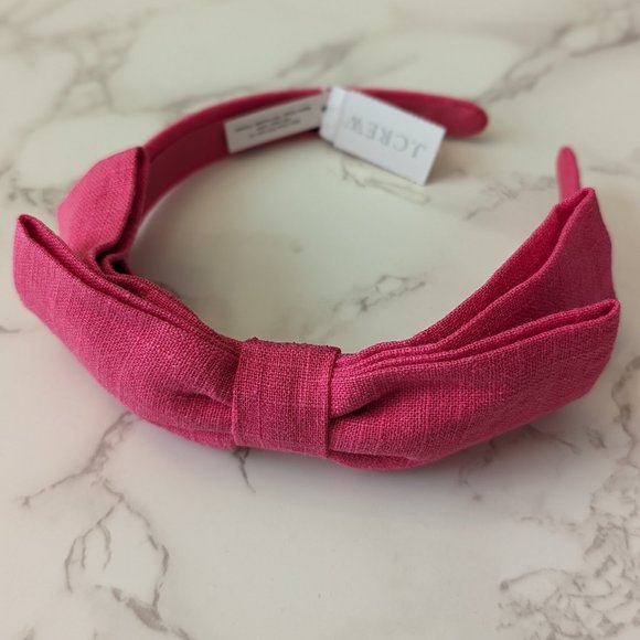 J.Crew Linen-blend Bow Headband - Picture 2 of 5